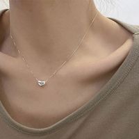 New Style Heart Shape Pendant Clavicle Chain Necklace main image 1