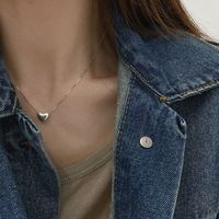 New Style Heart Shape Pendant Clavicle Chain Necklace main image 3