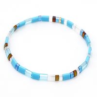 Tila Beaded Color Braided Bracelet Nhgw157812 sku image 5