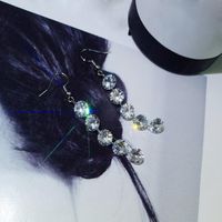 Fashion Elegant Shining Diamond Beaded Earrings Ornament Wholesale main image 3