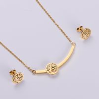 Stainless Steel 18K Gold Plated Rose Gold Plated Korean Style Plating Tree sku image 2