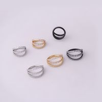 Pure Stainless Steel Three-row Carved Zircon Seamless Closed Nose Ring Nose Studs main image 3