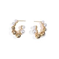 Pearl Fashion Retro 925 Silver Pin French Style Earrings main image 3