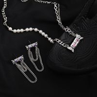 Personality Stitching Candy Styling Rhinestone Decor Clavicle Chain main image 3