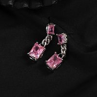 Fashion Heart Shape Copper Plating Inlay Zircon Women's Rings Earrings main image 5