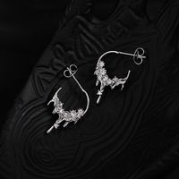 Personality Fashion Trending Silver Lava Zircon Earrings main image 3