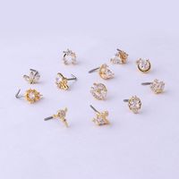 Fashion Heart Stainless Steel Plating Zircon Nose Studs main image 3
