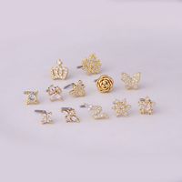 Nose Rings & Studs Fashion Crown Flower 316L Stainless Steel  Copper Plating main image 3
