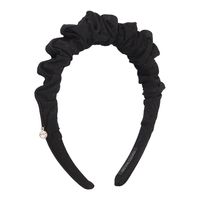 Fashion Solid Color Pleated Simple Inlaid Rhinestone Commuter Headband sku image 2