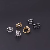 Pure Stainless Steel Three-row Carved Zircon Seamless Closed Nose Ring Nose Studs main image 4