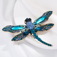 Fashion Cute Diamond Dragonfly Corsage Pin Accessories Alloy Brooch sku image 1