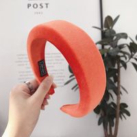 Milk Silk Thick Sponge Ring Solid Color Headband Nhsm155760 sku image 7