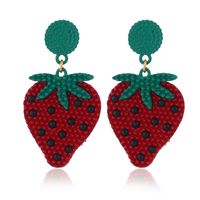 Watermelon Earrings Short Tassel Fruit Earrings Wholesale sku image 2