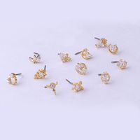 Fashion Heart Stainless Steel Plating Zircon Nose Studs main image 5