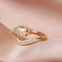 Fashion Copper Animal Rings Daily Zircon Copper Rings main image 1