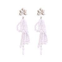 Resin Beads String Tassel Eardrops Ethnic Style Earrings main image 6