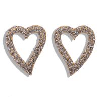 Baub Gleiche Diamant-herz-ohrringe Aus Legierung Koreanische Neue Metall-ohrringe Einfache Und Modische Ohrringe Großhandel sku image 4