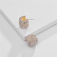 Earrings Jewelry Copper Pieces Rainbow Color Gemstone Diamond 925 Silver Needle Female Earrings sku image 2