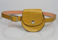 Green Semicircle Women's Belt Waist Bag Thin Belt Popular Small Waist Bag Belt Stone Pattern Japanese And Korean Style Coin Purse sku image 4