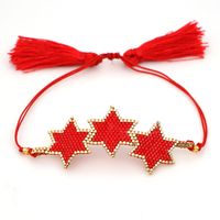 New  Fashion Miyuki Hand-woven Hexagonal Star Pattern Bracelet sku image 1