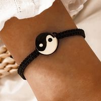 Ethnische Stil Tai Chi Muster Braid Seil Einstellbar Armband main image 1