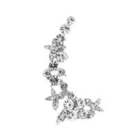 Wholesale Jewelry Lady Flower Alloy Artificial Gemstones Earrings sku image 1