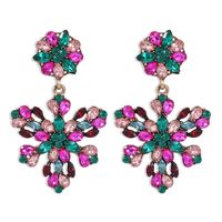 Colorful Flower Retro Earrings sku image 2