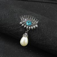 Flower Pearl Brooch Female Suit Anti-light Button Korean Fashion Pin Brooch Female sku image 8