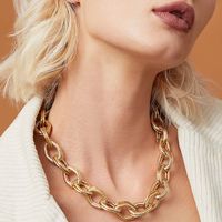 Thick Chain Exaggerated Fashion Trendy Necklace sku image 8