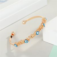 Coloré Dripping Eye Bracelet Plaqué Or Et Diamant Dames Bracelet Bracelet En Gros Nihaojewelry sku image 3