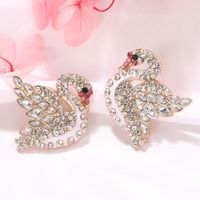 New Fashion  Alloys Studded With Diamonds  Atmosphere Small Fresh  Alloy Earrings Nihaojewelry Wholesale sku image 3