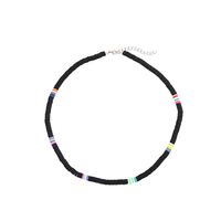 Europäischer Und Amerikanischer Grenz Überschreiten Der Schmuck Freizeit Stil Farbe Weiche Keramik Choker Halskette Damenmode 6mm Runde Halskette Halskette sku image 10