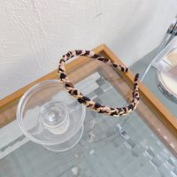 Leopard Print Retro Alloy Headband sku image 1