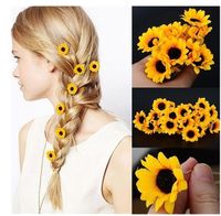 Fashion Sunflower Hair Plug Cute Hair Accessories Chrysanthemum Hairpin main image 1