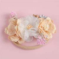 Accesorios Para El Cabello De Tela De Malla De Costura De Combinación De Flores Para Niños sku image 3