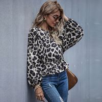 New Ladies Leopard Print Winter Women's Fashion Trends Shirts Tops sku image 11