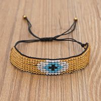 Hot-saling Models Rice Beads Hand-woven Devil Eyes Ethnic Style Bracelet For Women sku image 2