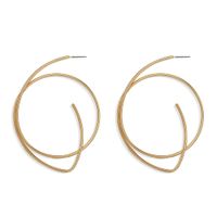 New Hot-selling Geometric Circular Hollow Creative Fashion Simple Earrings Wholesale sku image 2