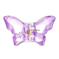 Pure Color Butterfly Girl Hair Trim  With Teeth Bangs Clip Wholesale sku image 4