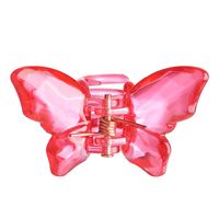 Reine Farbe Schmetterling Mädchen Haarschnitt Mit Zähnen Pony Clip Großhandel sku image 3