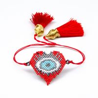 Miyuki Rice Bead Woven Jewelry Hip Hop Style Tide Diamond Skull Bracelet sku image 2