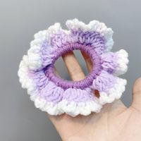 New Woolen Knitted Large Intestine Hair Scrunchies sku image 4