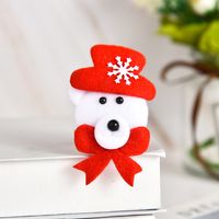Christmas Santa Claus Bear Flannel Patting Circle Wholesale Nihaojewelry sku image 1