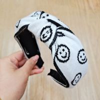 Hot Selling Fashion Women's Simple Fabric Smiling Face Knotted Headband sku image 5