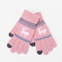 Wintermänner Und -frauen Warmes Paar Hirsch-touchscreen-fleece-wollstrickhandschuhe sku image 2