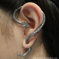 Fashion Women Snake Shaped Ear Cuff Clip Earrings Alloy Alloyen Nhdp136116 sku image 1