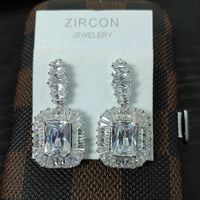 Fashion Earrings Aaa Zircon Inlaid Zircon Earrings Jewelry Wholesale sku image 4