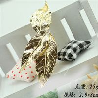 Koreanische Version Von Hand Gefertigten Haarschmuck Korea Retro Tree Leaf Haars Pange Europäische Und Amerikanische Feder Klammer Pony Clip Seiten Clip Großhandel sku image 1