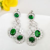 Temperament Korean Aaa Zircon Earrings Nhtm136995 sku image 7