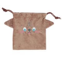 Fashion New Korean Animal Drawstring Bag Jewelry Drawstring Pocket Cosmetic Bag Flannel Cute Storage Bag Nihaojewelry sku image 4